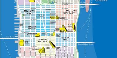Bản đồ của đường ở Manhattan