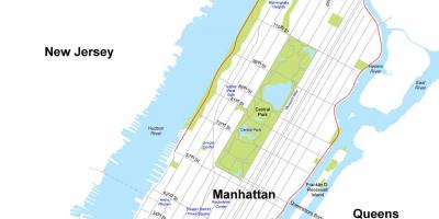 Bản đồ của đảo Manhattan, New York