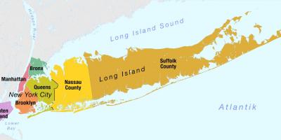 Bản đồ của New York và long island