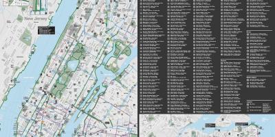 Manhattan xe đạp lane bản đồ