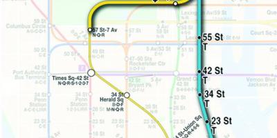 Bản đồ của thứ hai con đường tàu điện ngầm