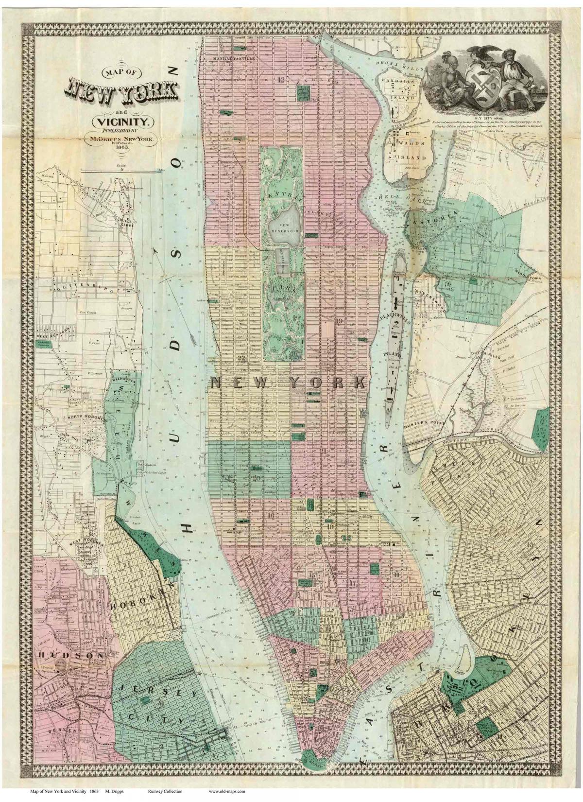 lịch sử Manhattan bản đồ