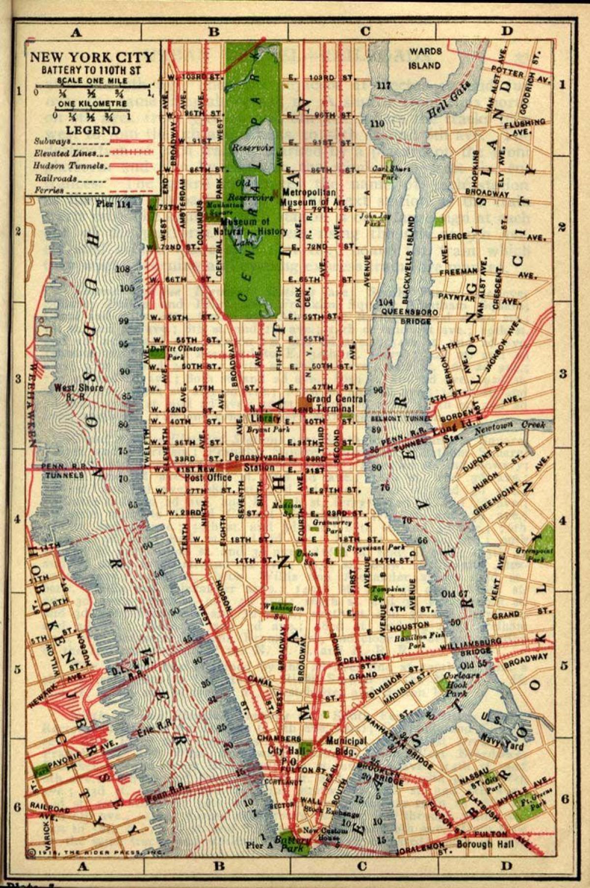 bản đồ của Manhattan