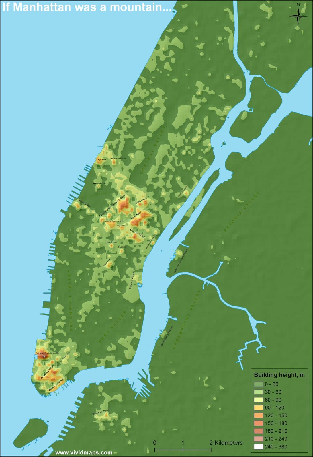 đồ độ cao của Manhattan