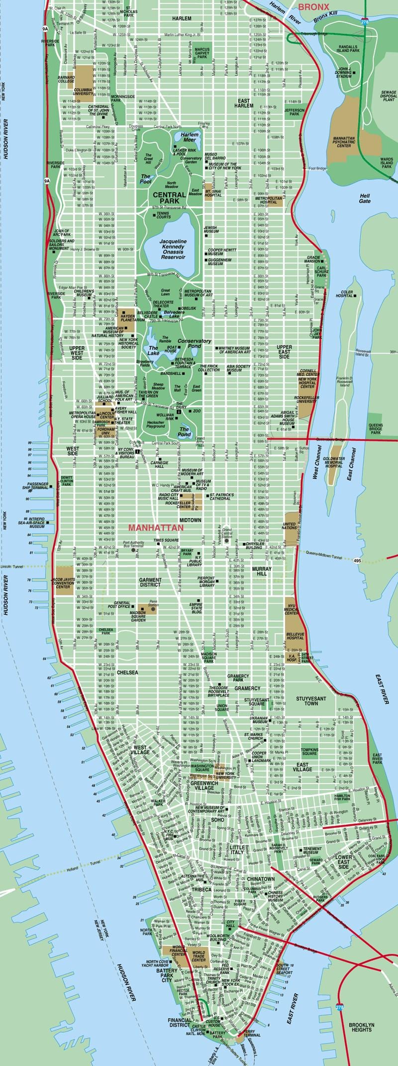 Manhattan đường bản đồ
