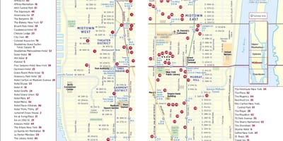 In đi bộ đồ của trung tâm Manhattan