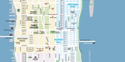 Miễn phí in bản đồ của new YORK