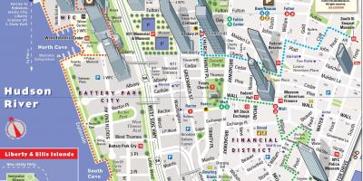 Lower Manhattan bản đồ du lịch