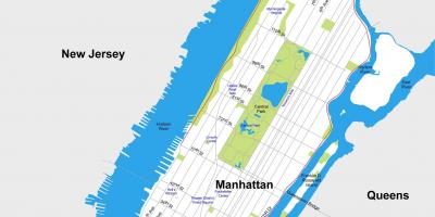 Manhattan bản đồ thành phố có thể in được