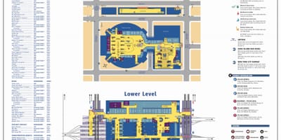 Penn trạm Manhattan bản đồ