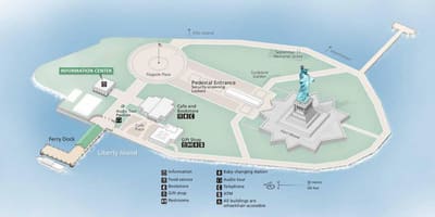 Bản đồ của statue of liberty